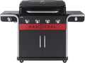 Char-Broil Gas2Coal 440 - Barbecue hybride gaz et charbon de bois - Noir 155 x 62,9 x 116,8 cm pour extérieur - Cuisson polyvalente et structure durable