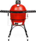 Kamado Joe Classic Joe Série II - Barbecue kamado en céramique 18 pouces - Rouge avec chariot et grilles inox - Fumoir surface de cuisson 250 pouces carrés et thermomètre