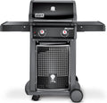 Weber Spirit E-310 - Barbecue à gaz 3 brûleurs avec grille de réchauffage - Noir et argent 83 x 66 x 53,5 cm - Surface 51 x 46 cm et tablettes Weber Works