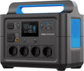 VDL HS1500 - Station électrique portable LiFePO4 1228 Wh - Sortie 1500 W pic 2000 W tension 230 V - 2 prises CA et recharge solaire pour camping et urgence