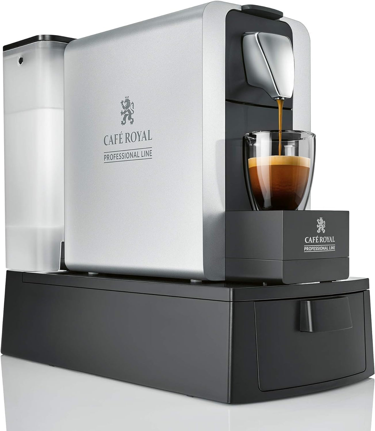 Machine à café capsules Café Royal Pro - Cafetière espresso compacte 3 L avec arrêt automatique - Compatible capsules Café Royal Pro avec 48 capsules offertes