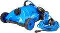 Produits QP Bluek 500351AZ - Robot piscine électrique pour nettoyage du fond - Bleu plastique avec câble 15 m - Filtration améliorée et télécommande