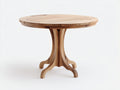 Table de jardin- bois- 120x120x74 cm- bois naturel- artisanal contemporain